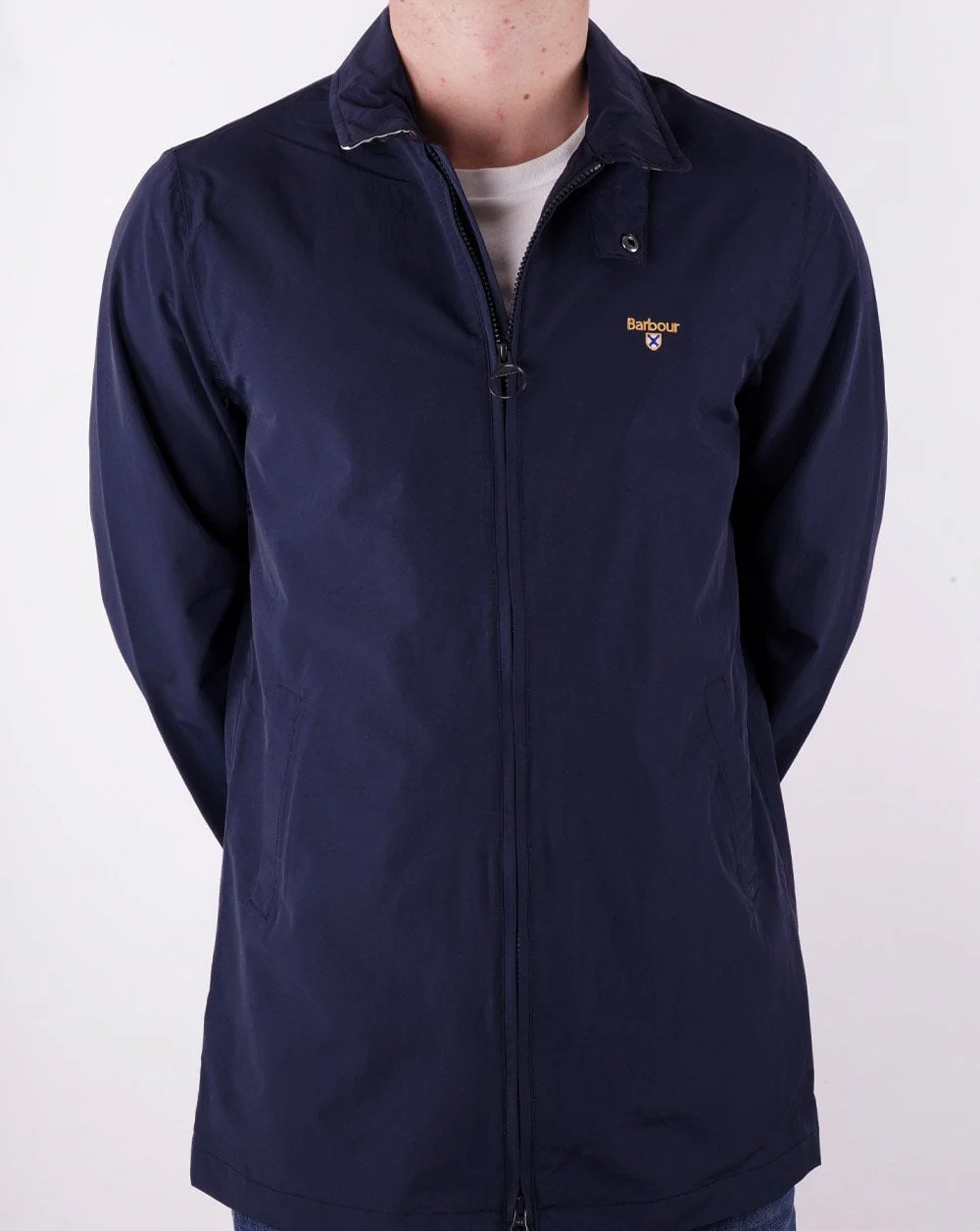 Barbour Crested Mac Navy - Image 4