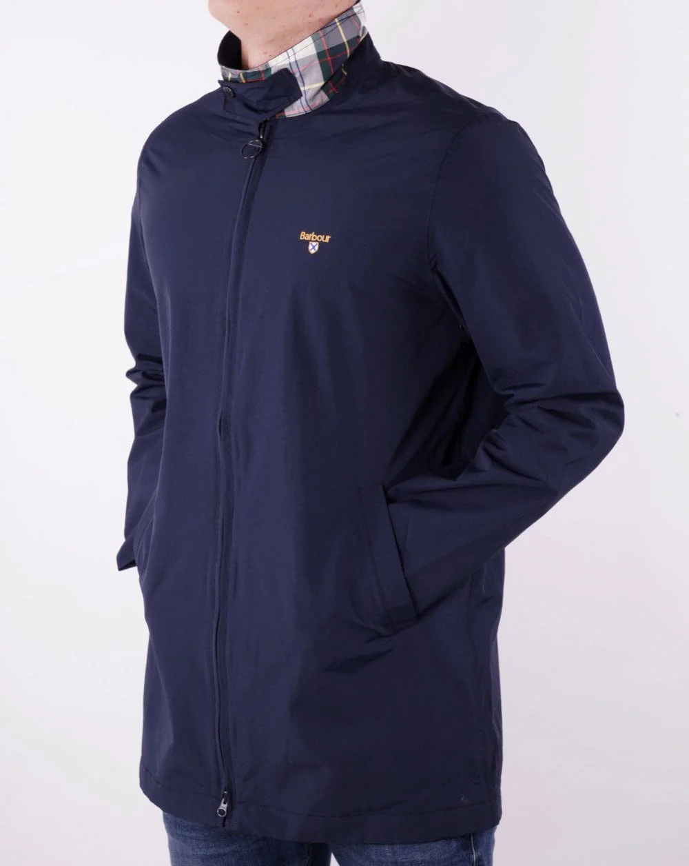Barbour Crested Mac Navy - Image 5