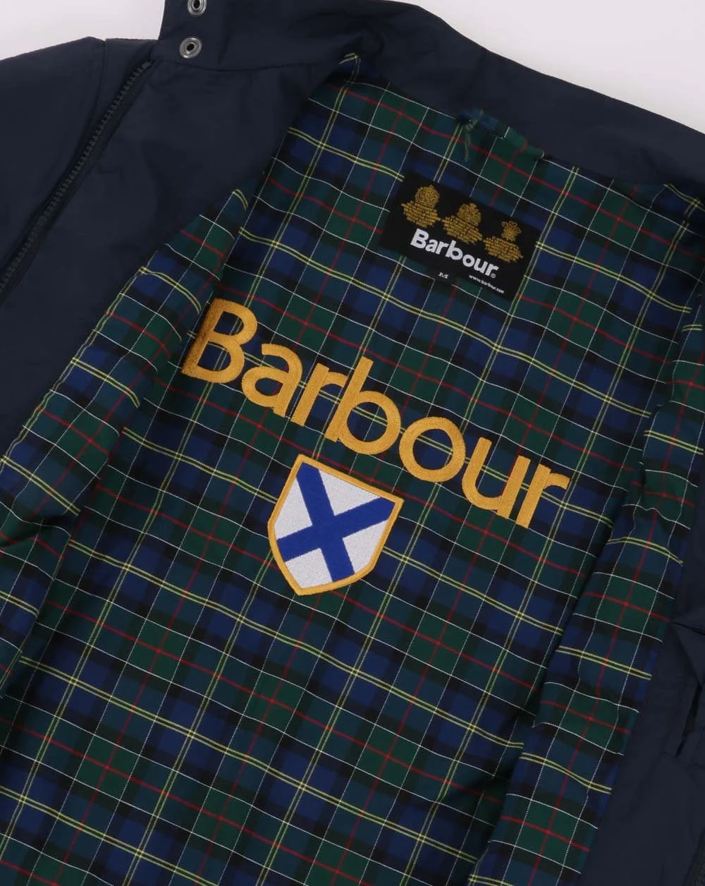 Barbour Crested Royston Jacket Navy - Image 3