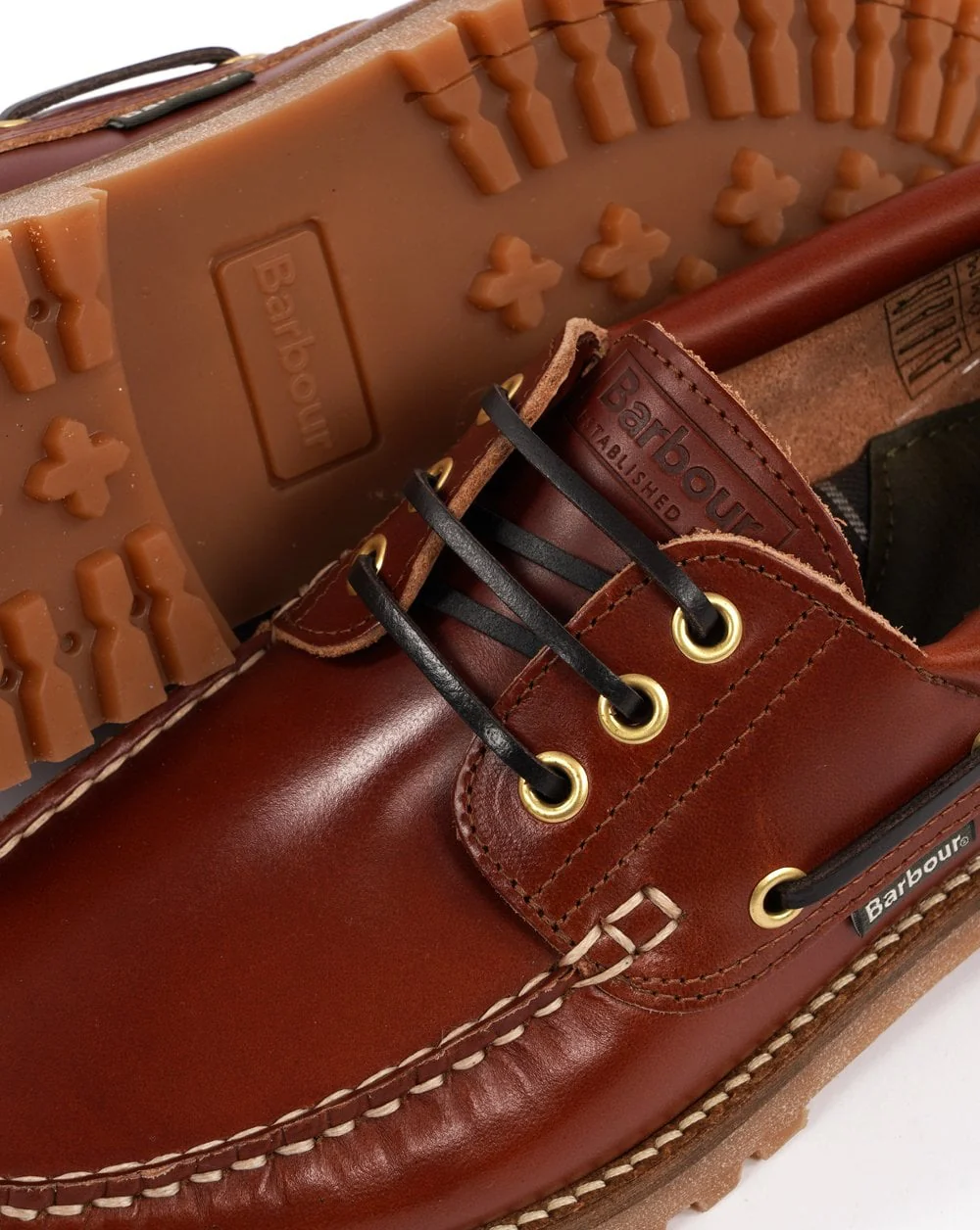 Barbour Deck Boat Shoe Tan - Image 4