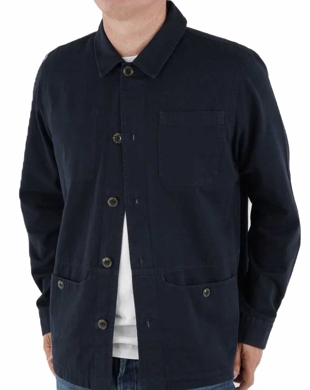 Barbour Dene Overshirt Navy - Image 2
