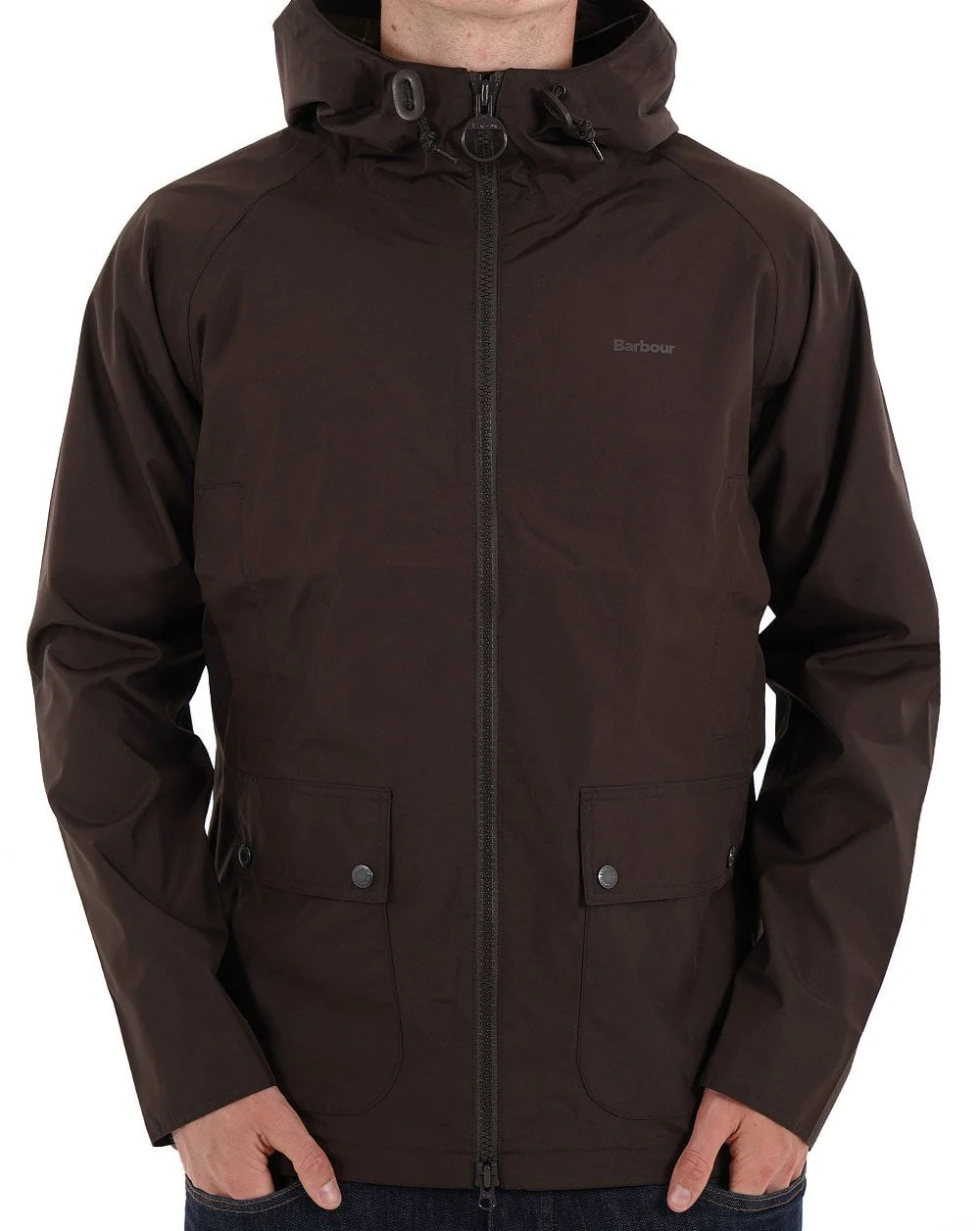 Barbour Domus Waterproof Jacket Black Oak