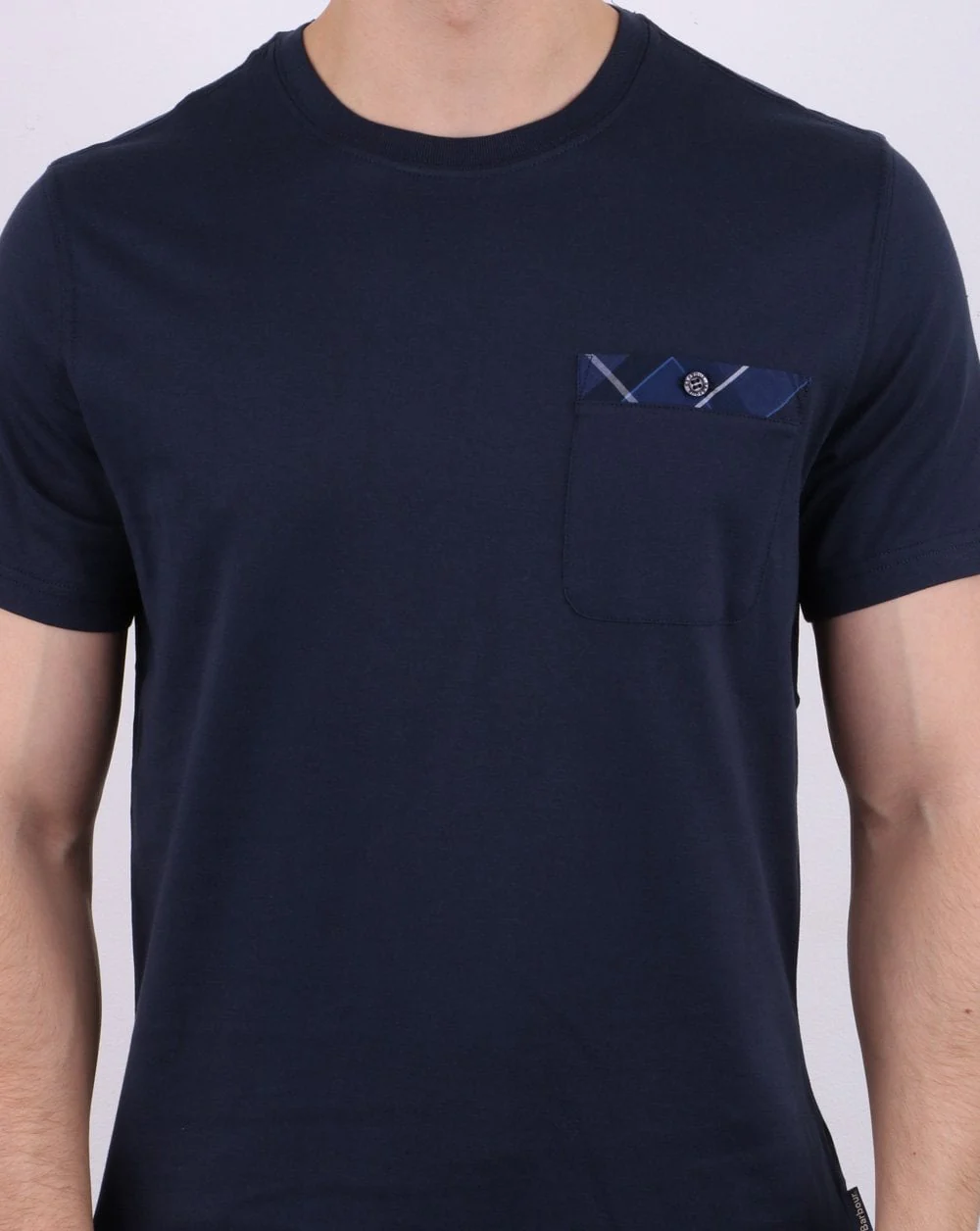 Barbour Durness Pocket Tee Navy - Image 4
