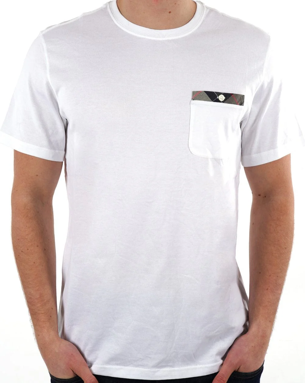 Barbour Durness Pocket Tee White - Image 3