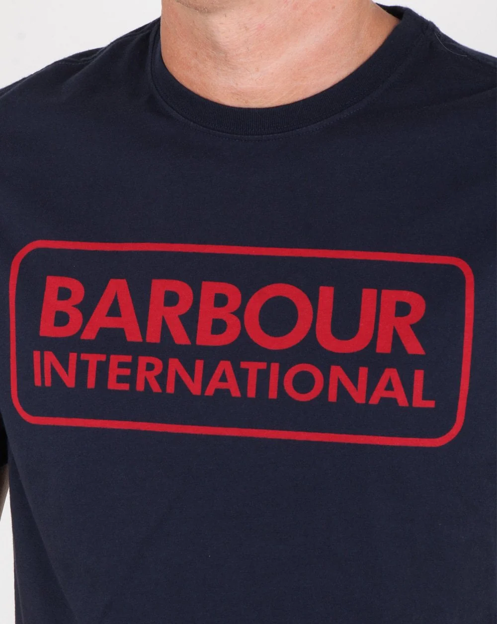 Barbour Essential Logo T-shirt New Navy - Image 2