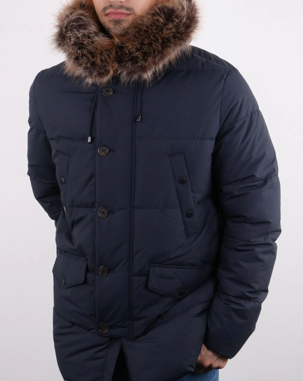 Barbour Fenny Quilt Jacket Navy - Image 3