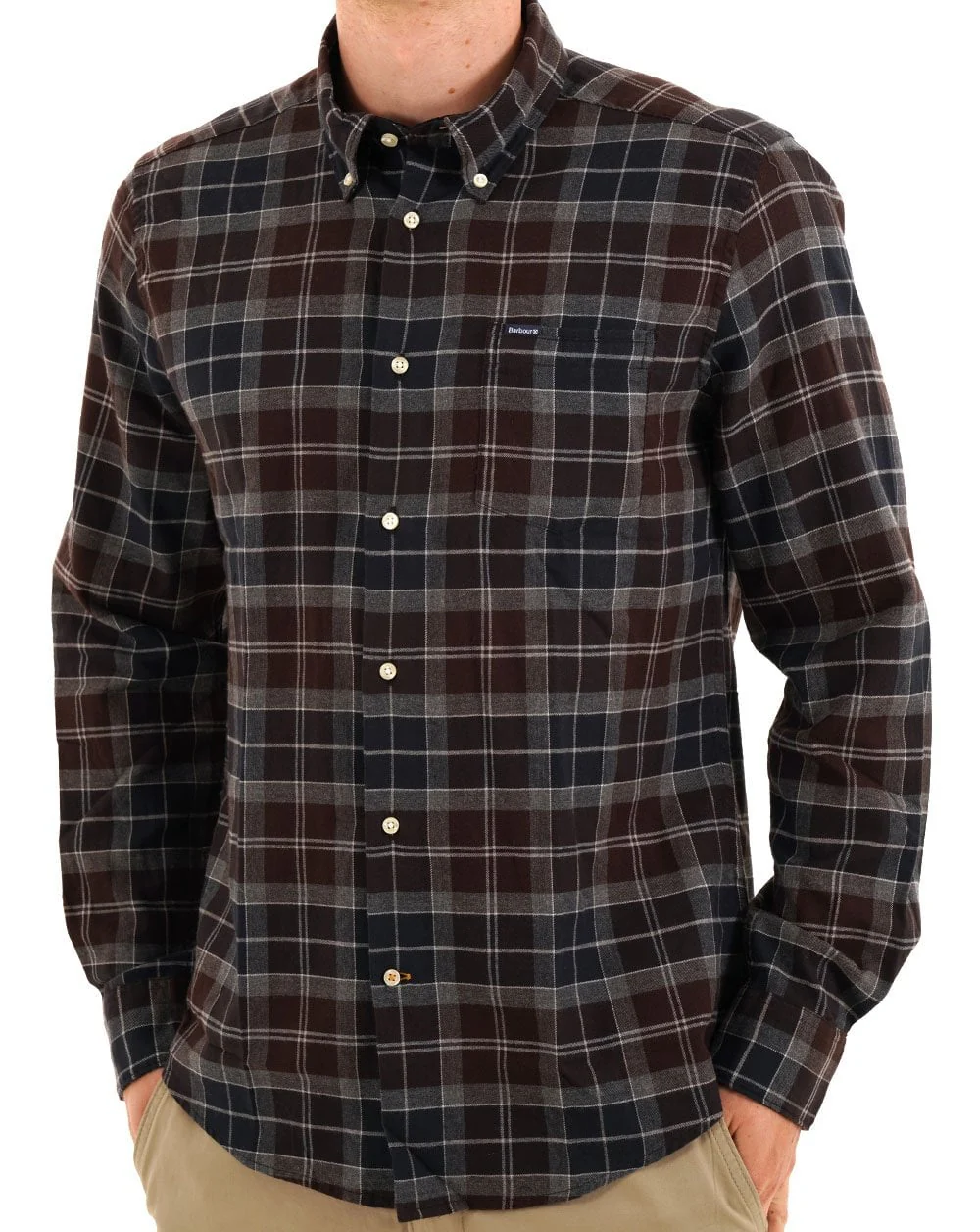 Barbour Fortrose Tartan Shirt Midnight Oak Tartan - Image 3