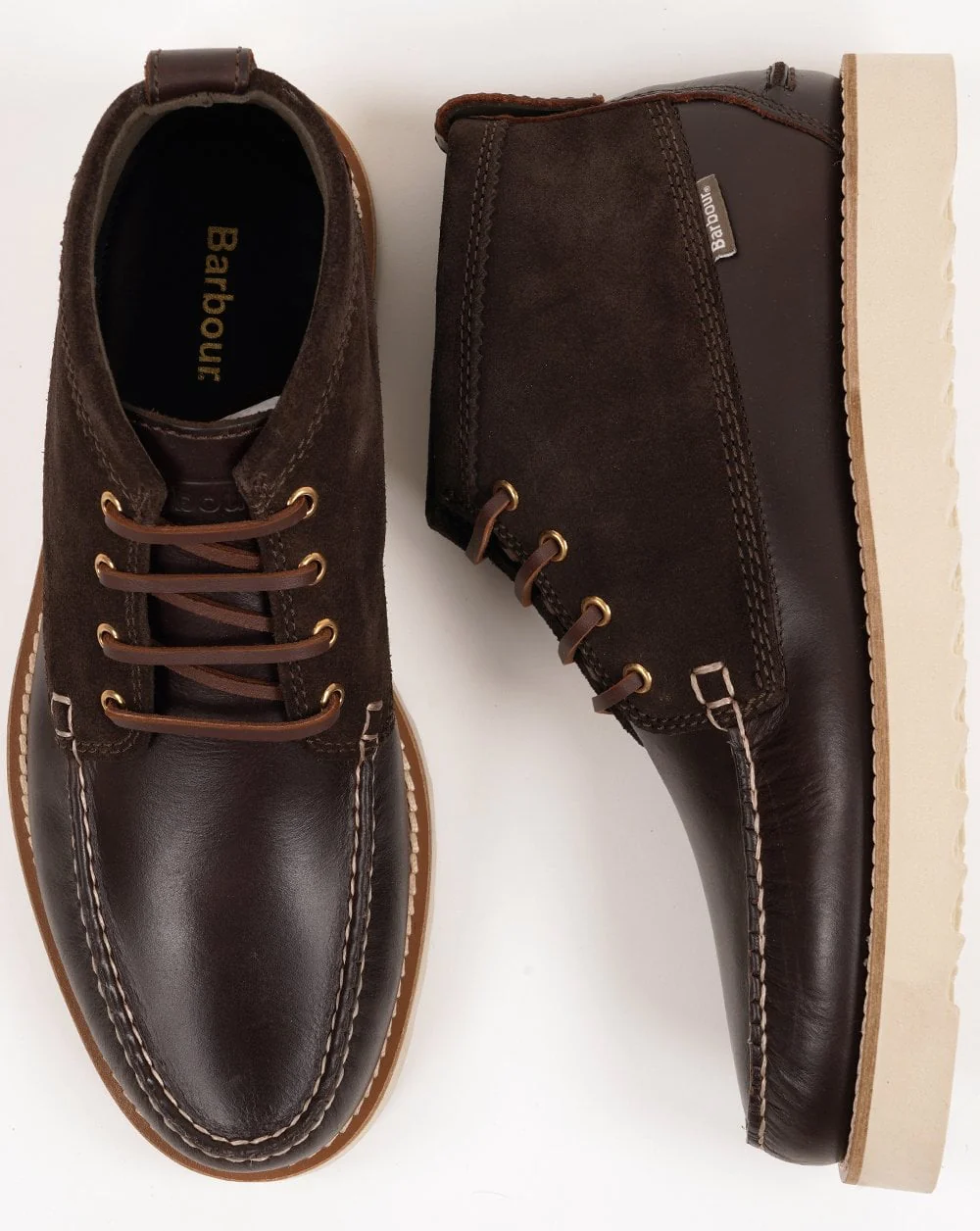 Barbour Hadston Chukka Boot Dark Brown - Image 3