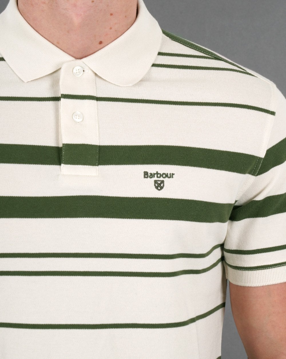 Barbour Halden Polo Shirt Whisper White - Image 2