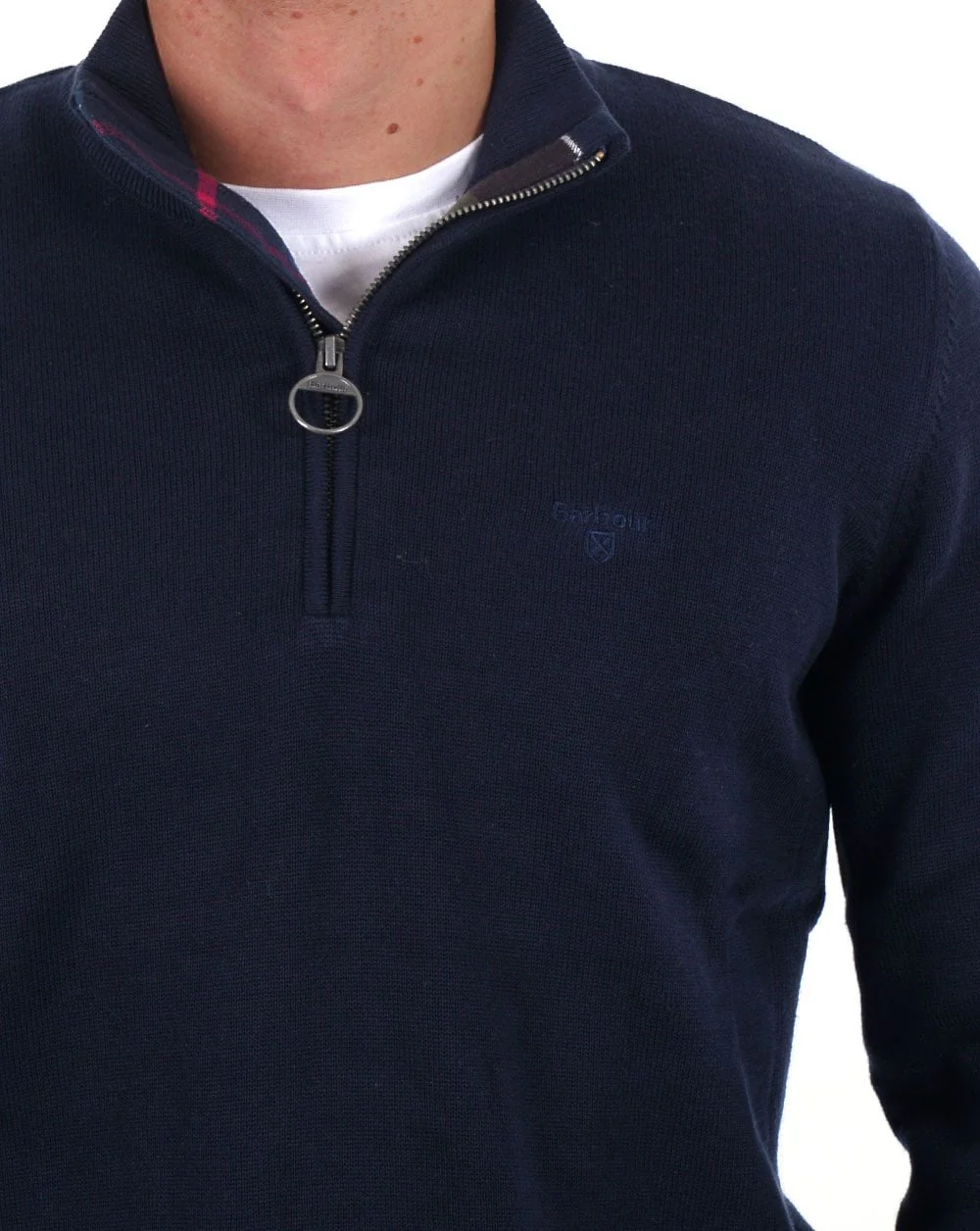 Barbour Half Zip Jumper Navy - Image 3
