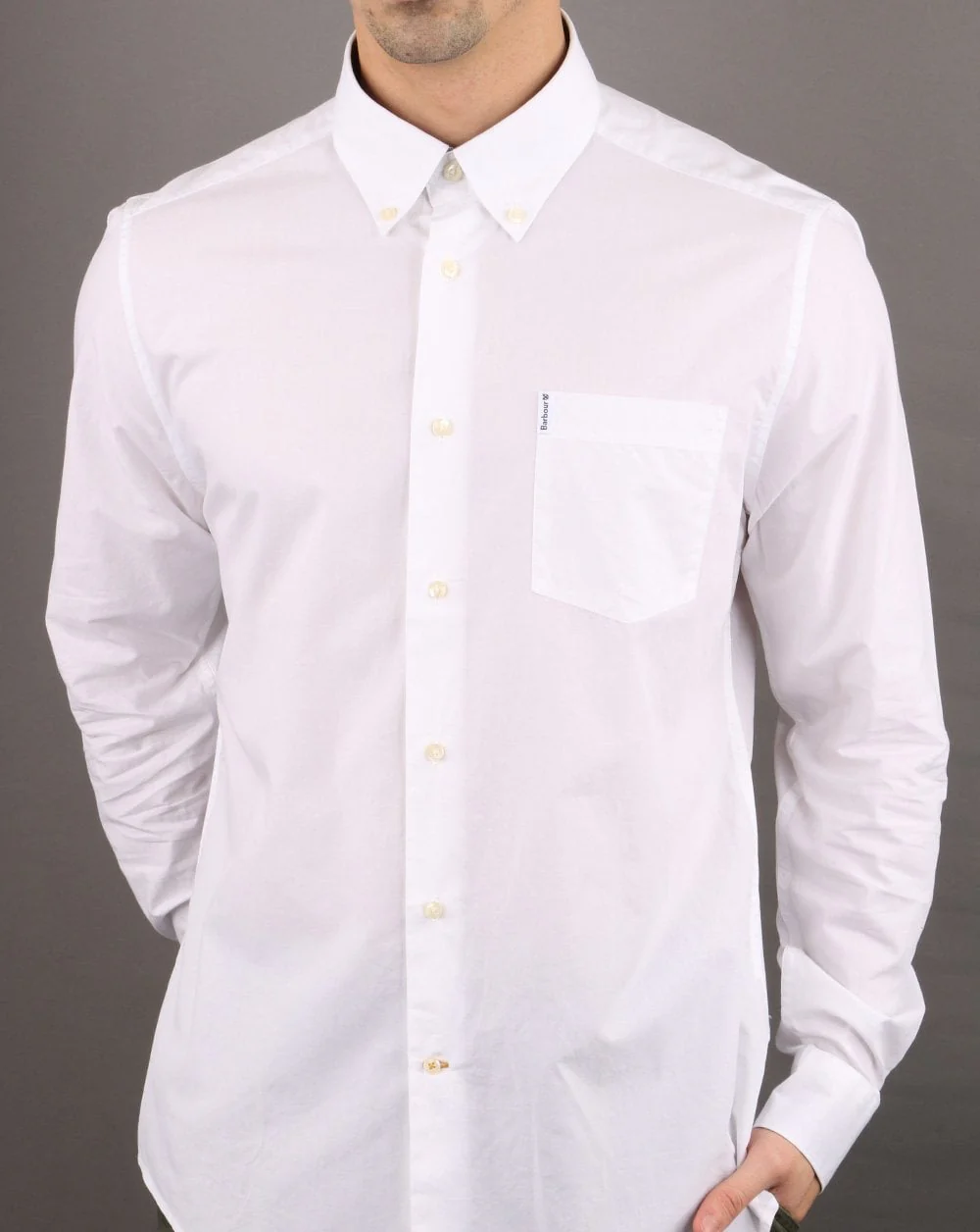 Barbour Headshaw Shirt White - Image 3