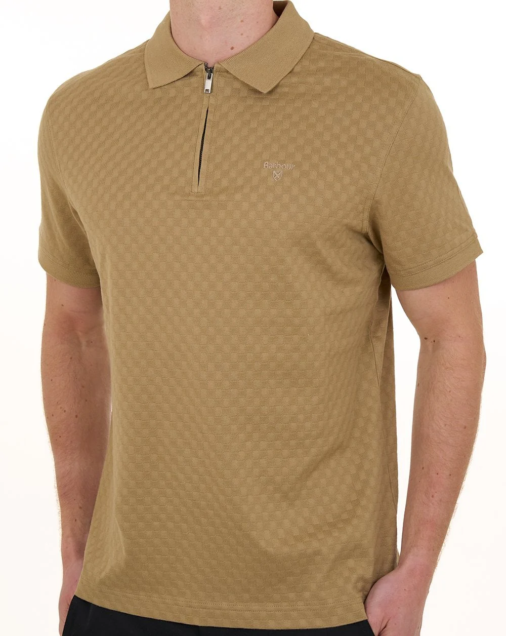 Barbour Hockham Tailored Polo Washed Stone - Image 2