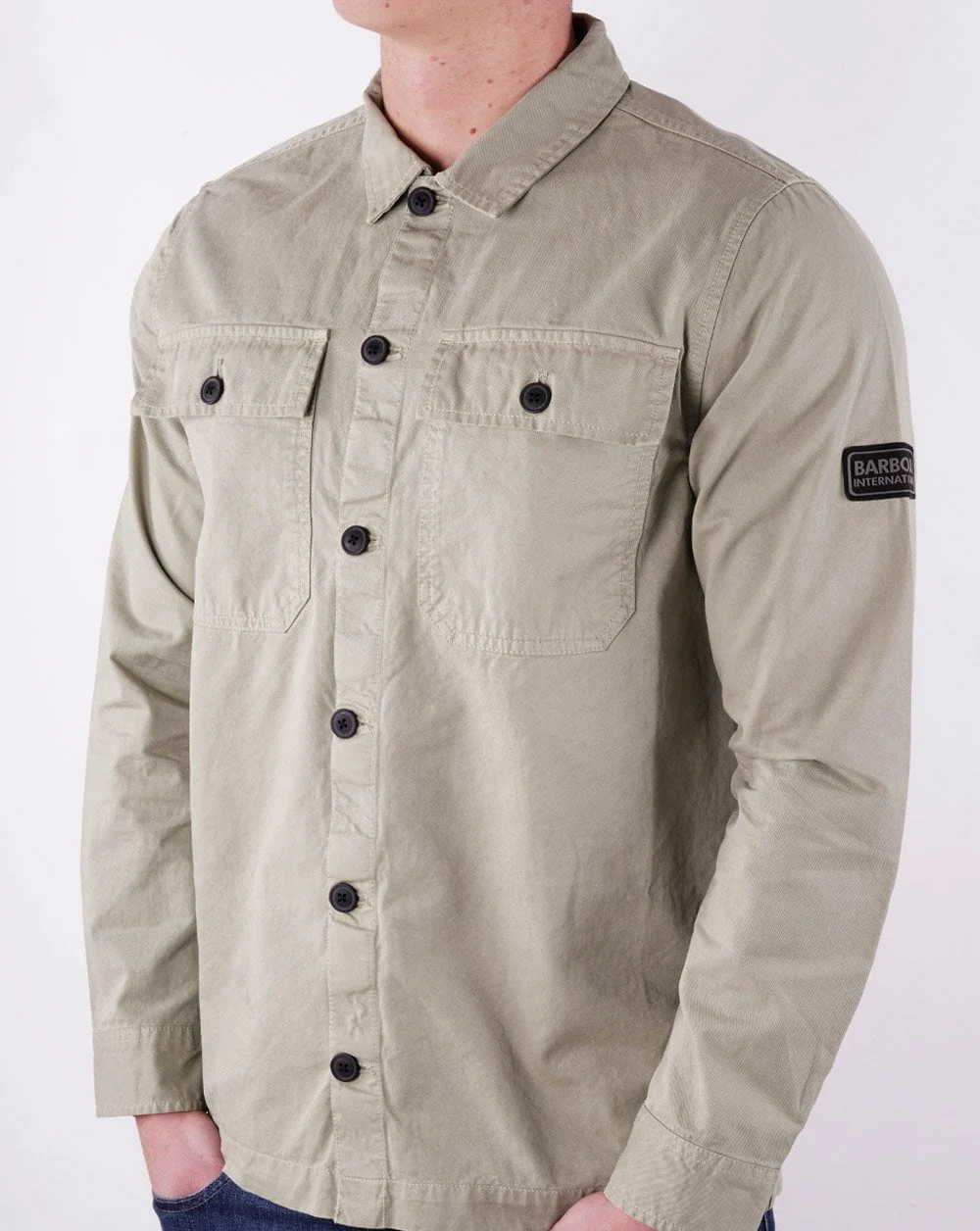 Barbour International Adey Overshirt Cavalry Green - Image 2