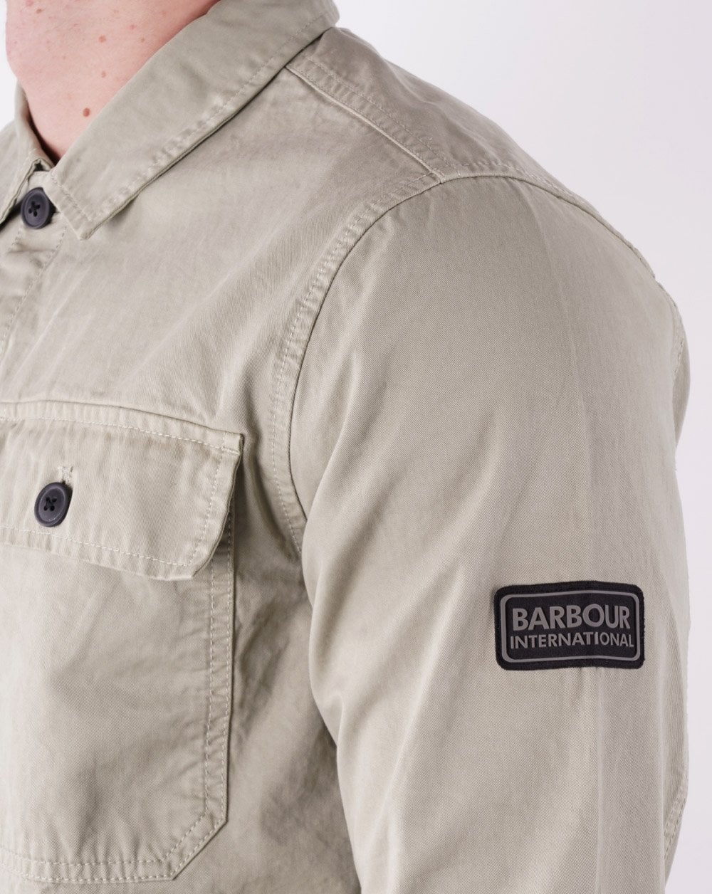 Barbour International Adey Overshirt Cavalry Green - Image 3