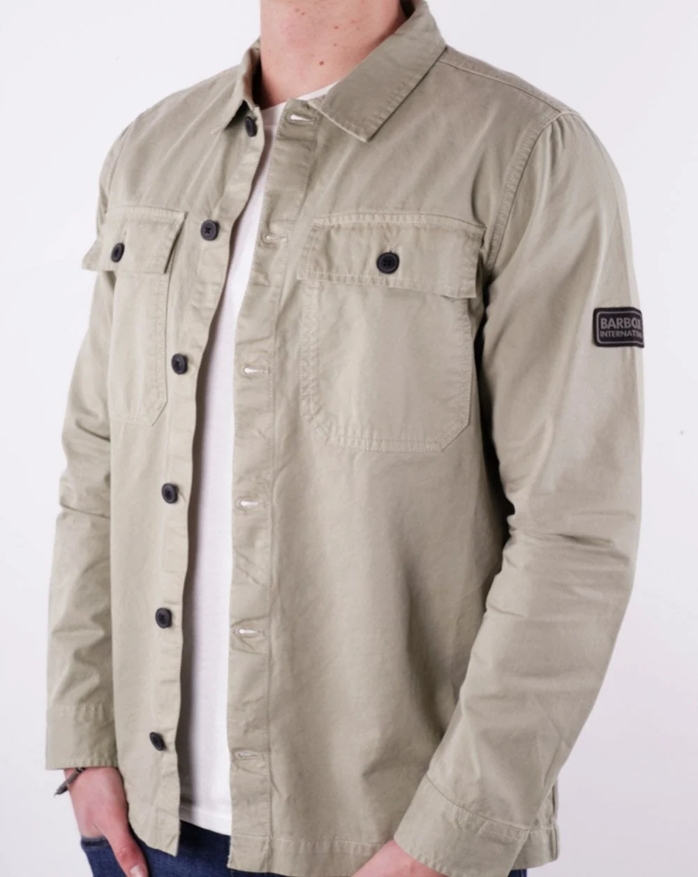 Barbour International Adey Overshirt Cavalry Green - Image 4