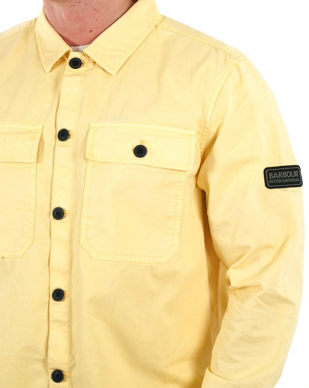 Barbour International Adey Overshirt Dusty Yellow - Image 2