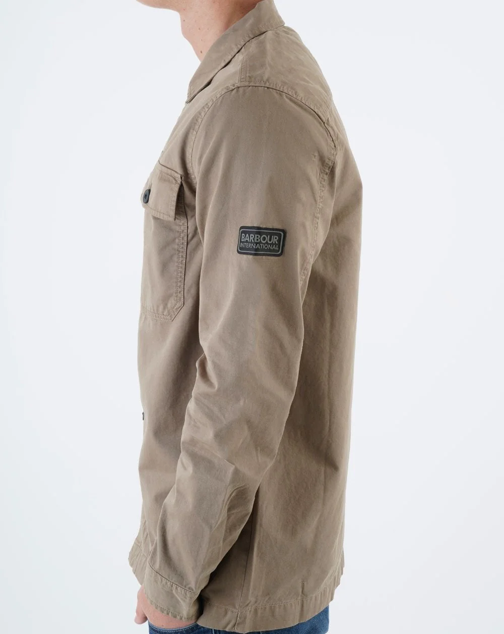 Barbour International Adey Overshirt Timberwolf - Image 2