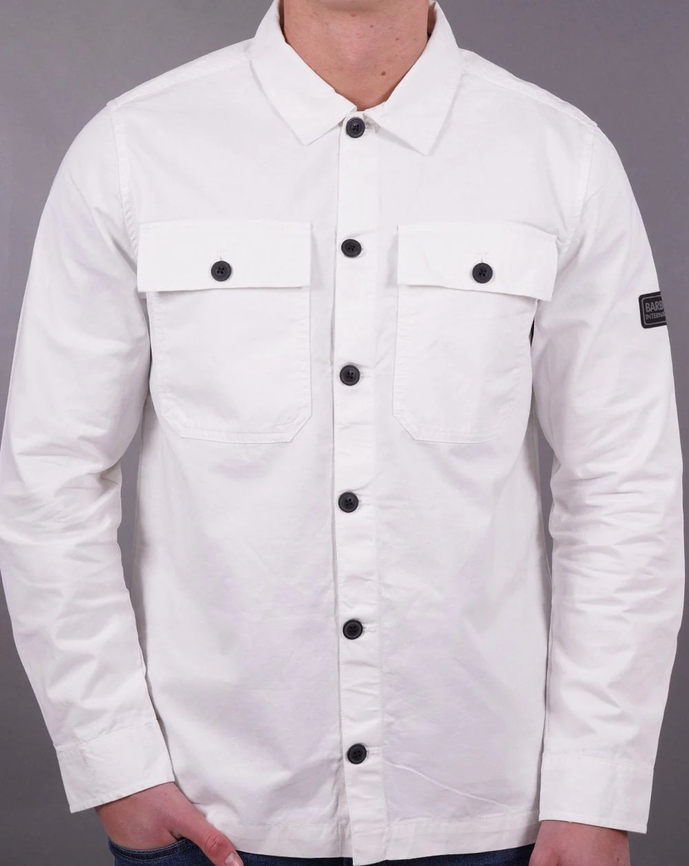 Barbour International Adey Overshirt Whisper White