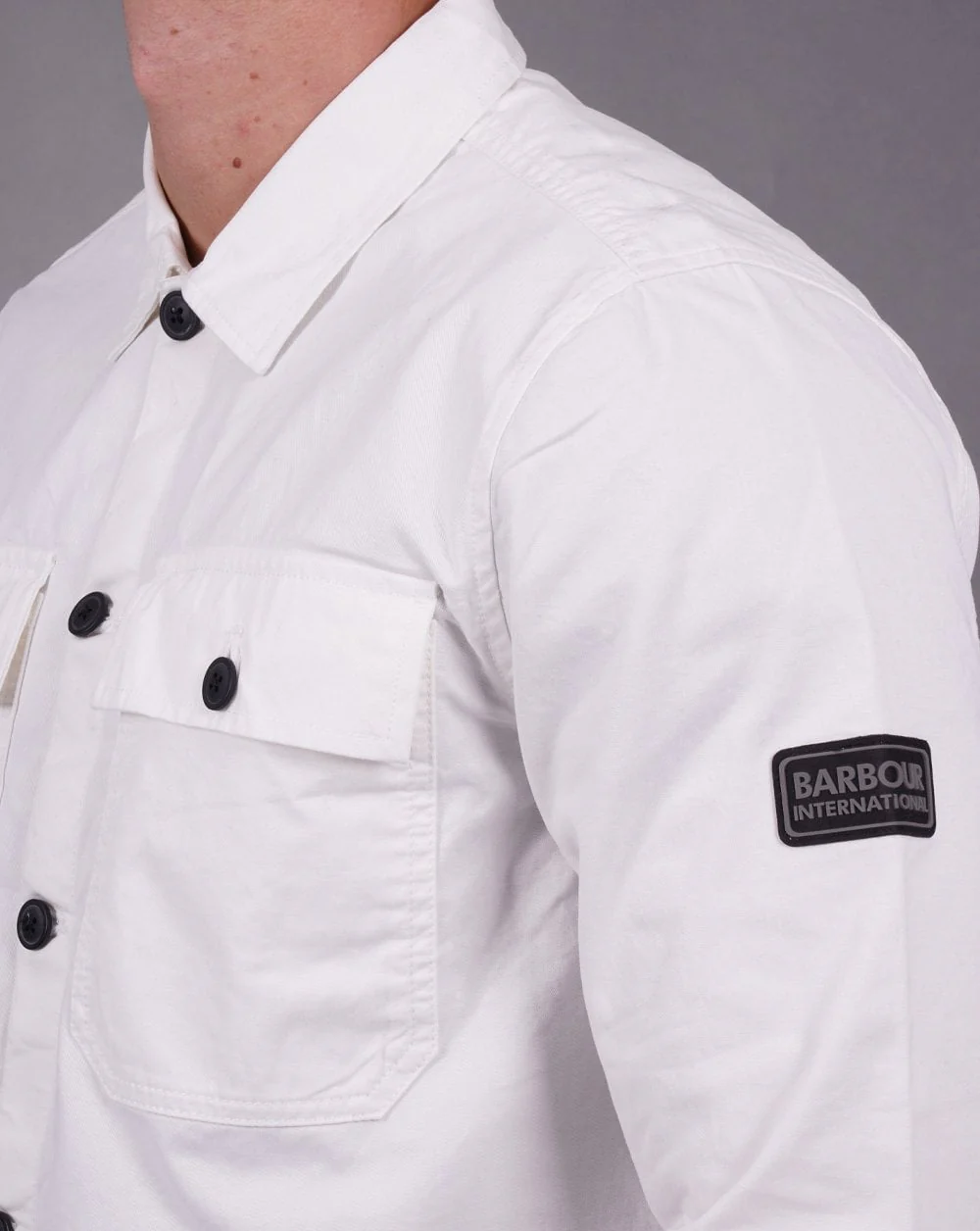 Barbour International Adey Overshirt Whisper White - Image 2