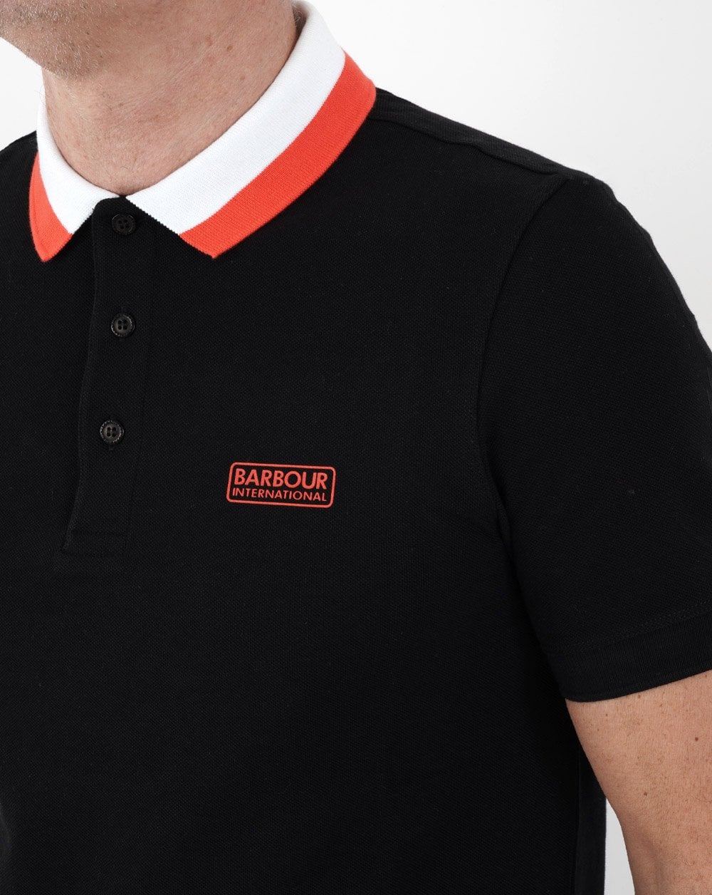 Barbour International Ampere Polo Black - Image 2