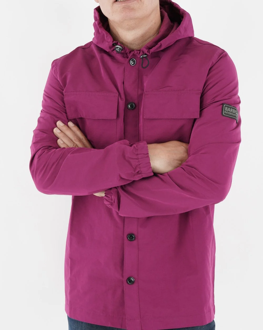 Barbour International Amplifier Overshirt Magenta - Image 3