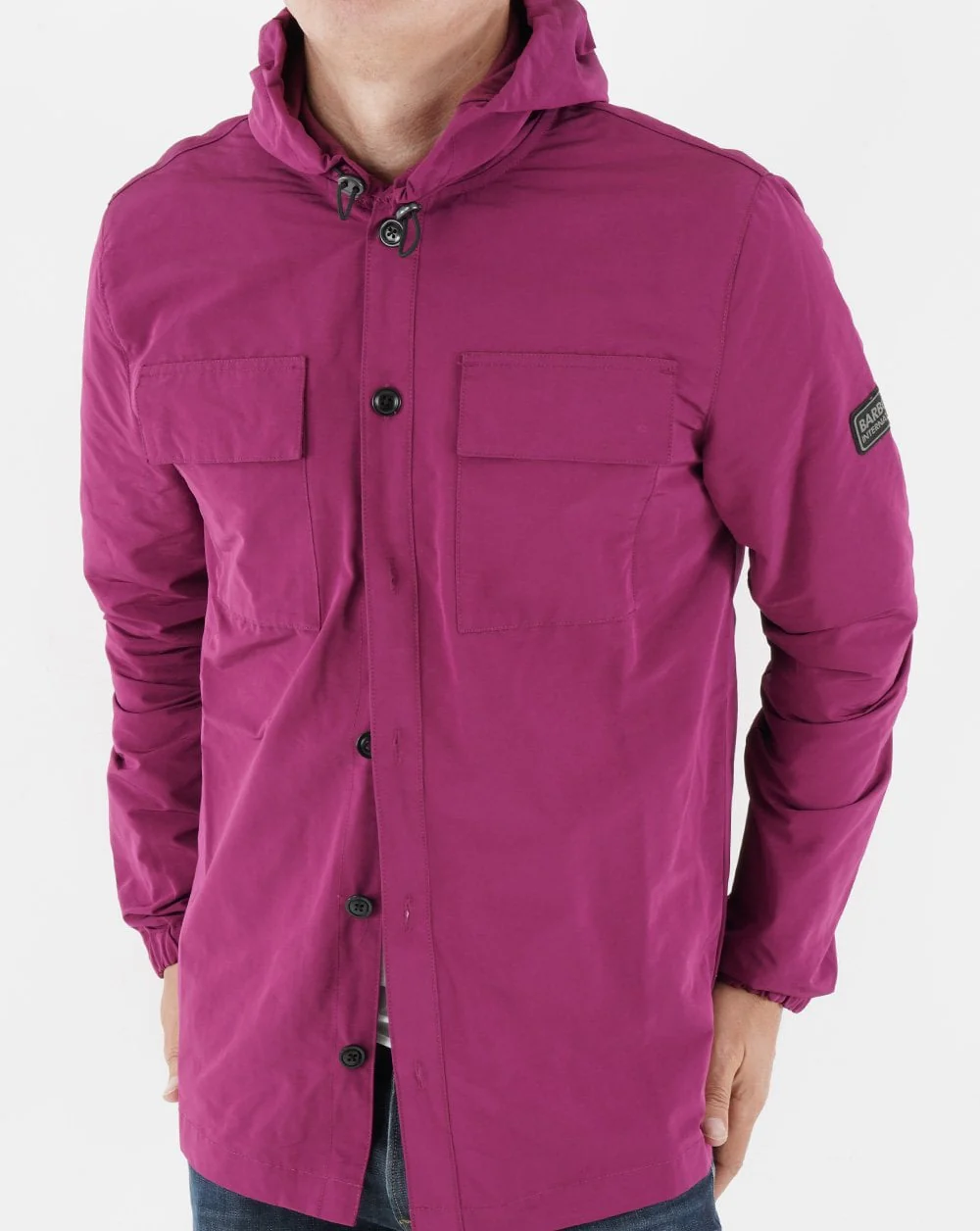 Barbour International Amplifier Overshirt Magenta - Image 5