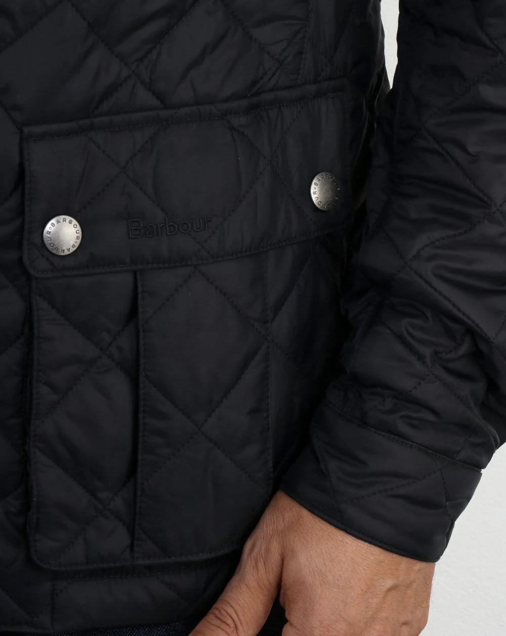 Barbour International Ariel Quilted Jacket Black - Image 2