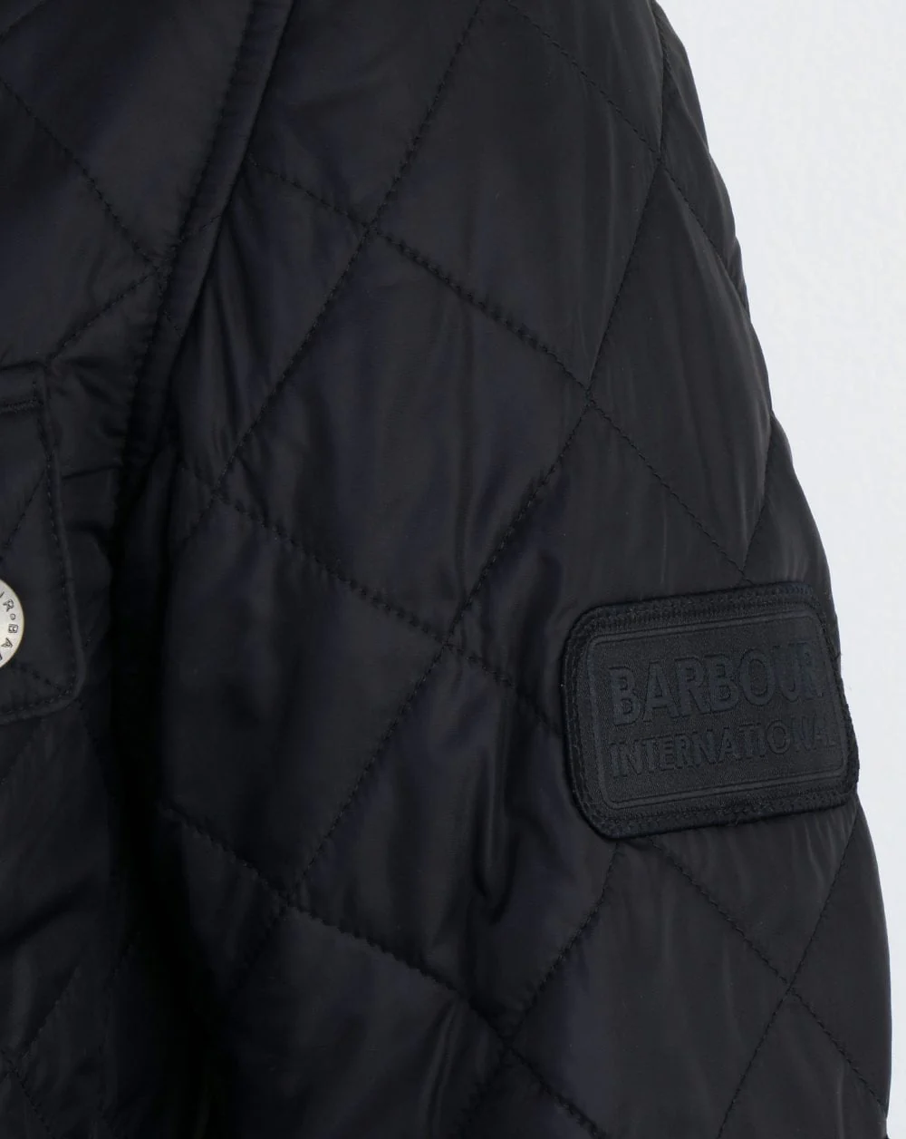 Barbour International Ariel Quilted Jacket Black - Image 3