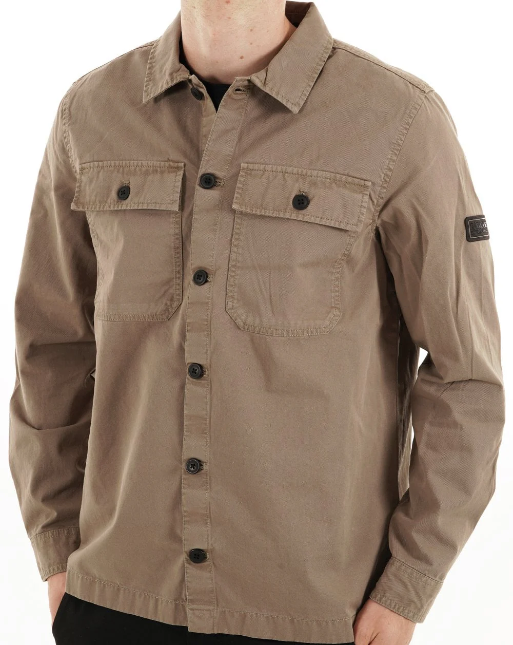 Barbour International Arlo Overshirt Brindle - Image 3