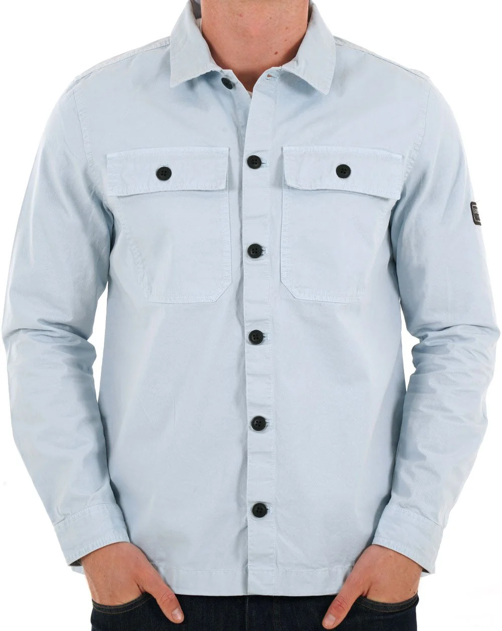 Barbour International Arlo Overshirt Heritage Blue - Image 3