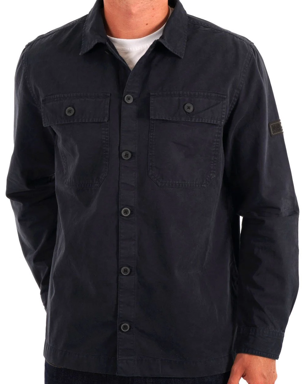 Barbour International Arlo Overshirt Navy - Image 3