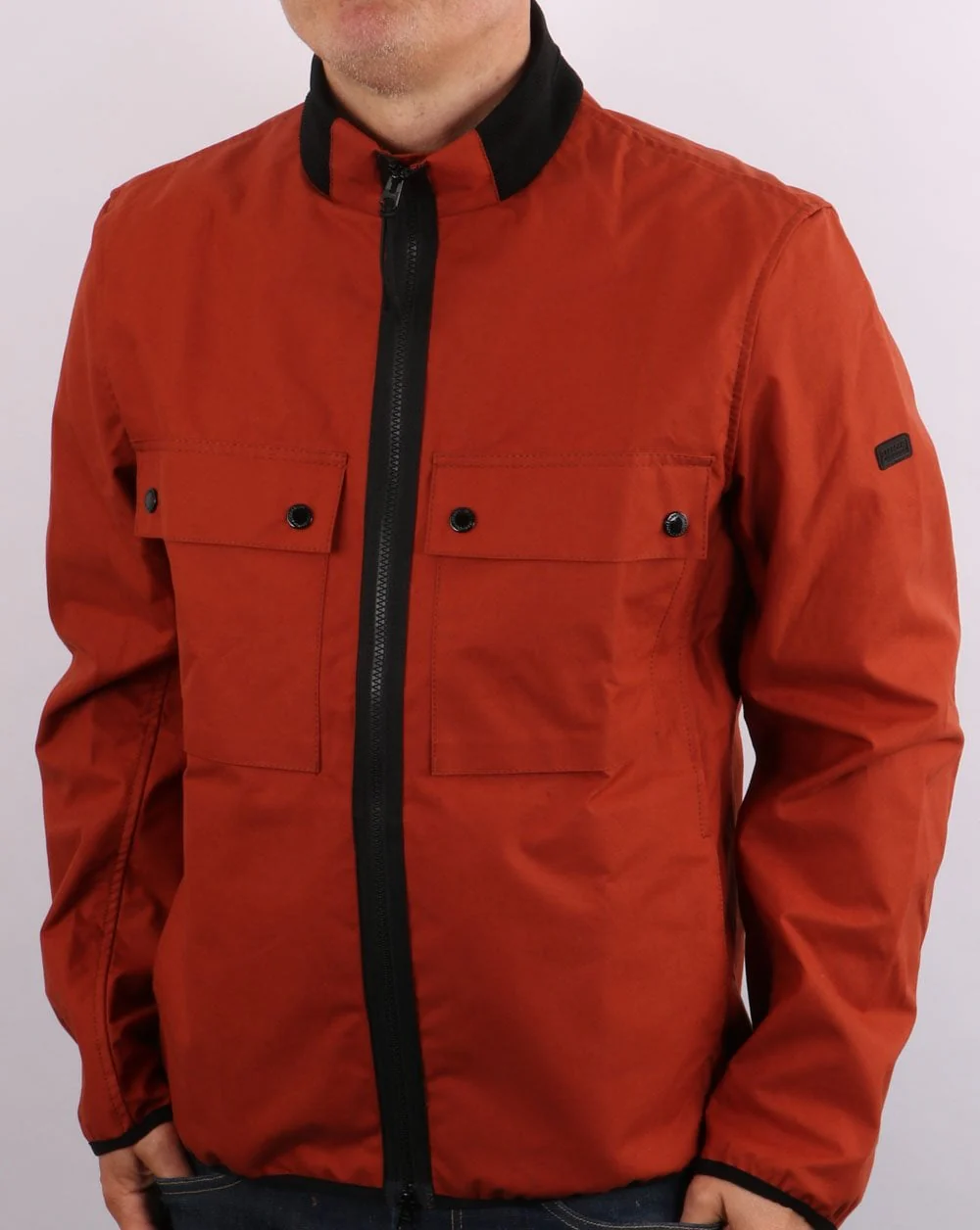 Barbour International Belsfield Casual Jacket Clay Red - Image 2