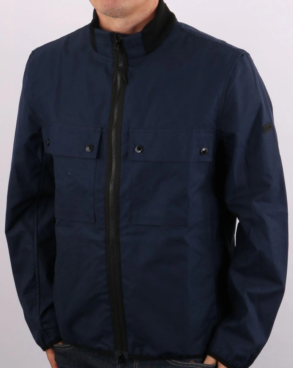 Barbour International Belsfield Casual Jacket Dress Blue - Image 2