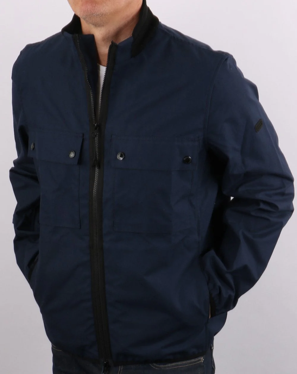 Barbour International Belsfield Casual Jacket Dress Blue - Image 3