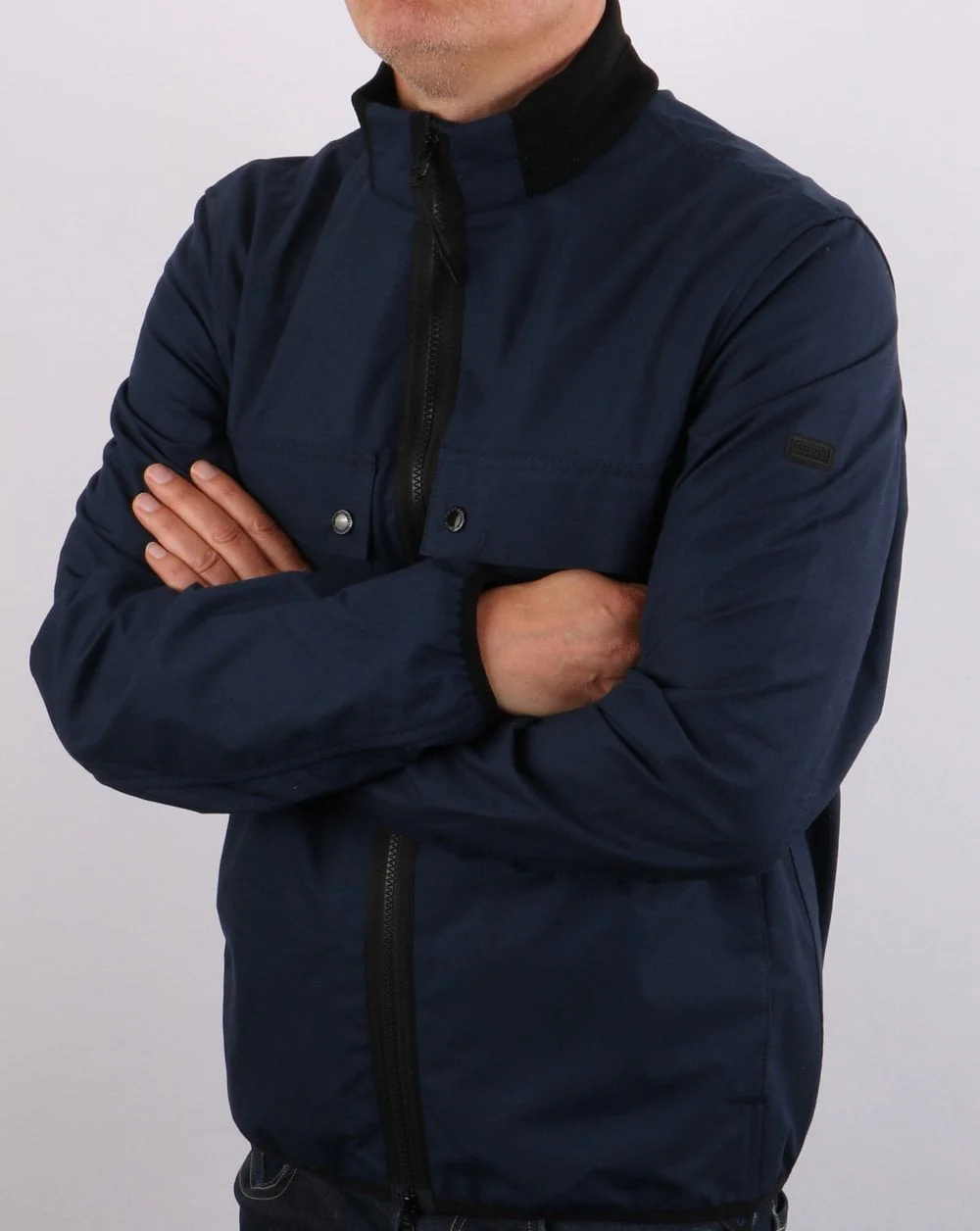 Barbour International Belsfield Casual Jacket Dress Blue - Image 4