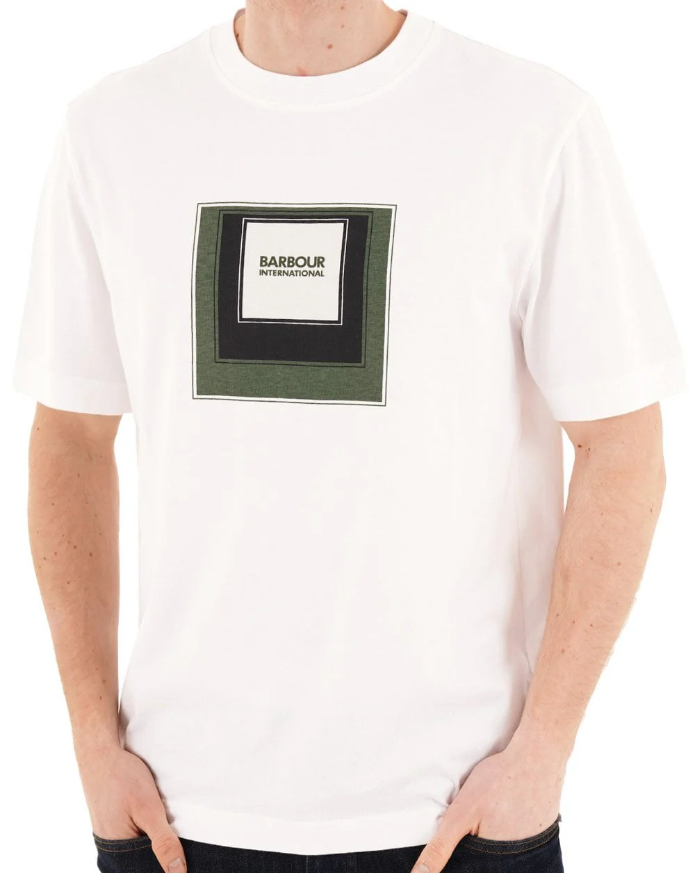 Barbour International Captive Graphic T Shirt White