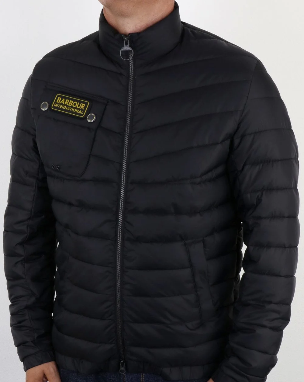 Barbour International Chain Quilted Jacket Black
