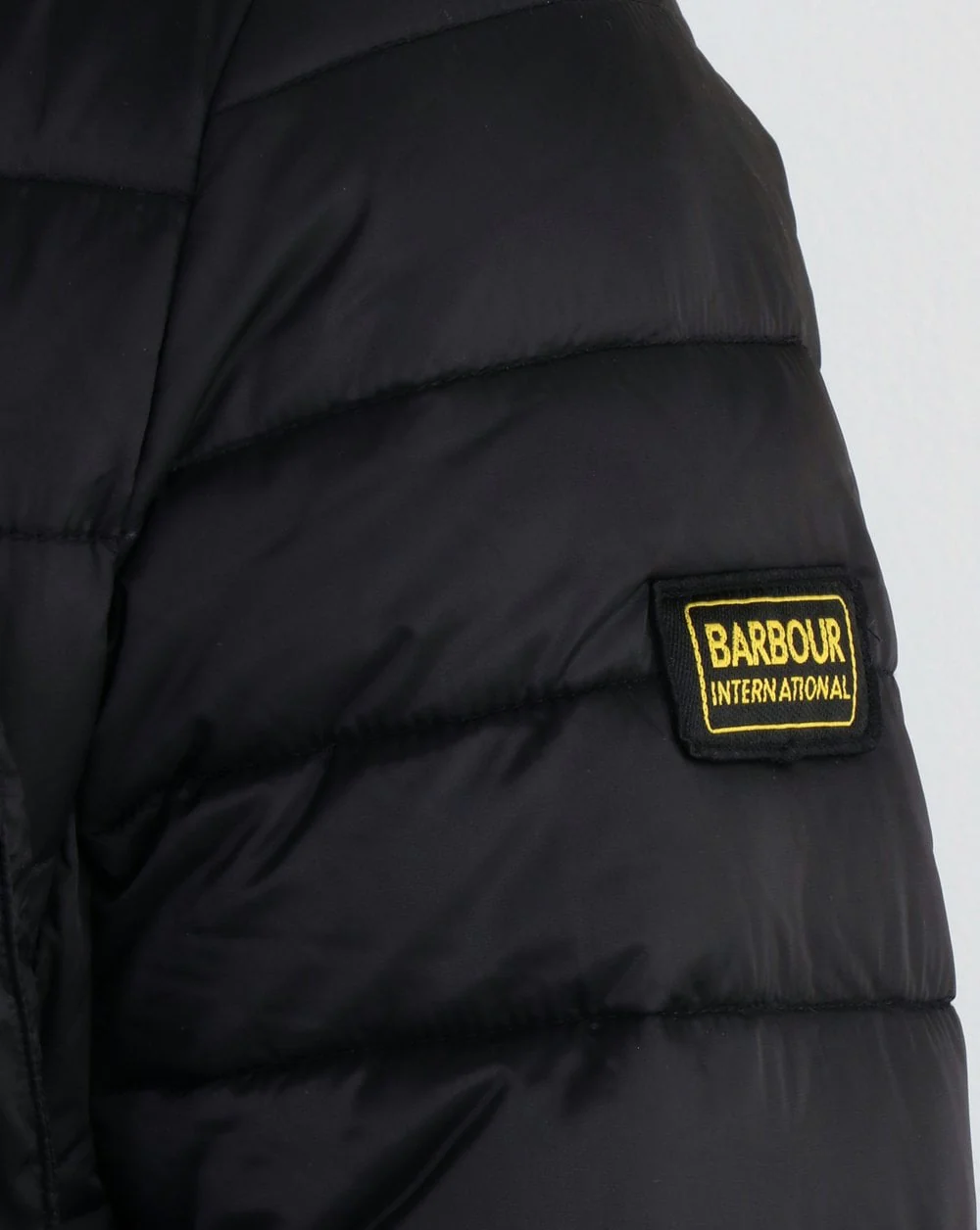 Barbour International Chain Quilted Jacket Black - Image 4