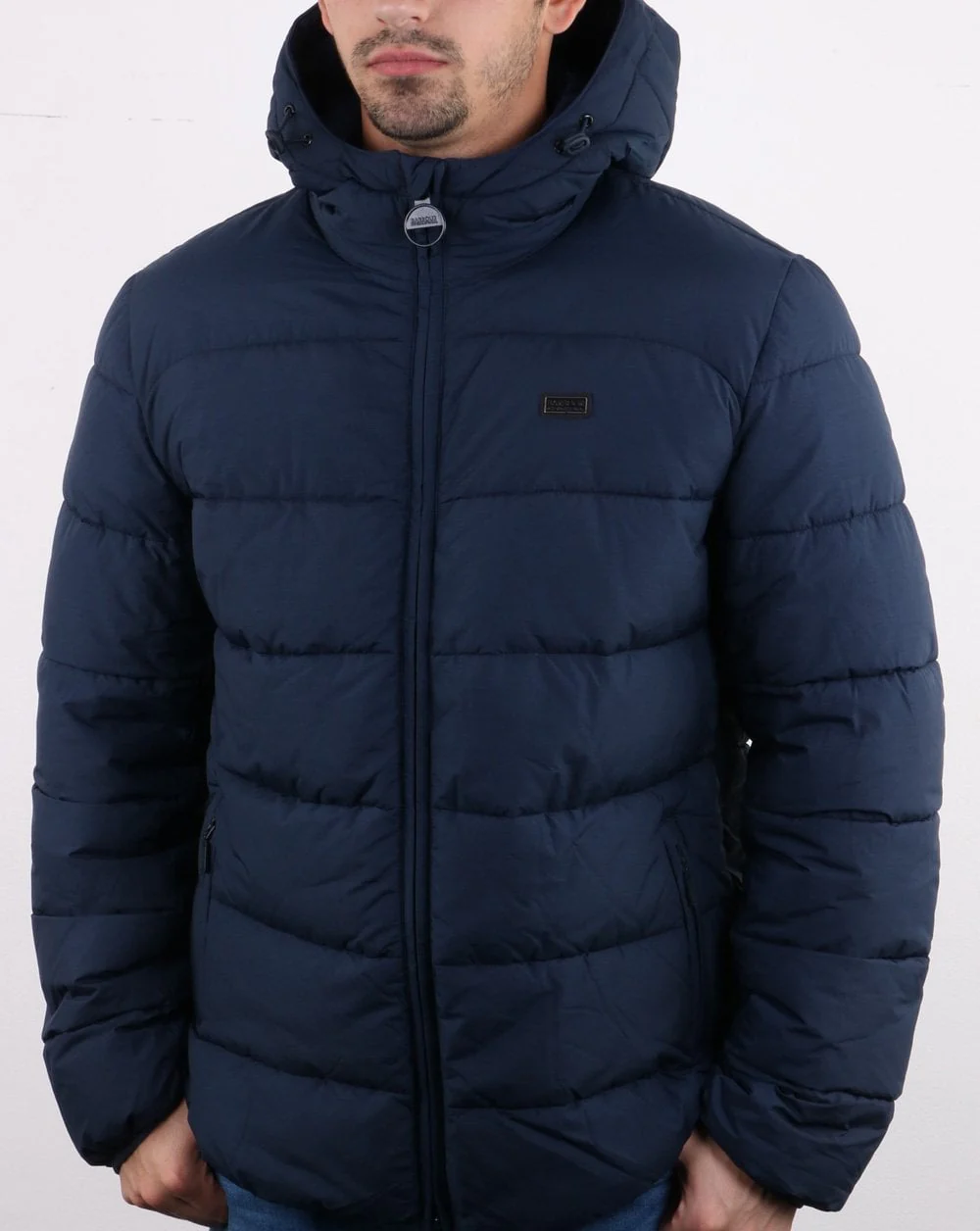 Barbour International Court Quilt Jacket Navy