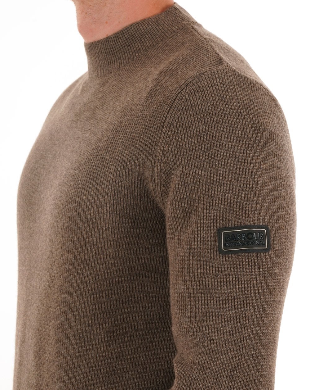Barbour International Crawley Crew Knit Brindle - Image 2