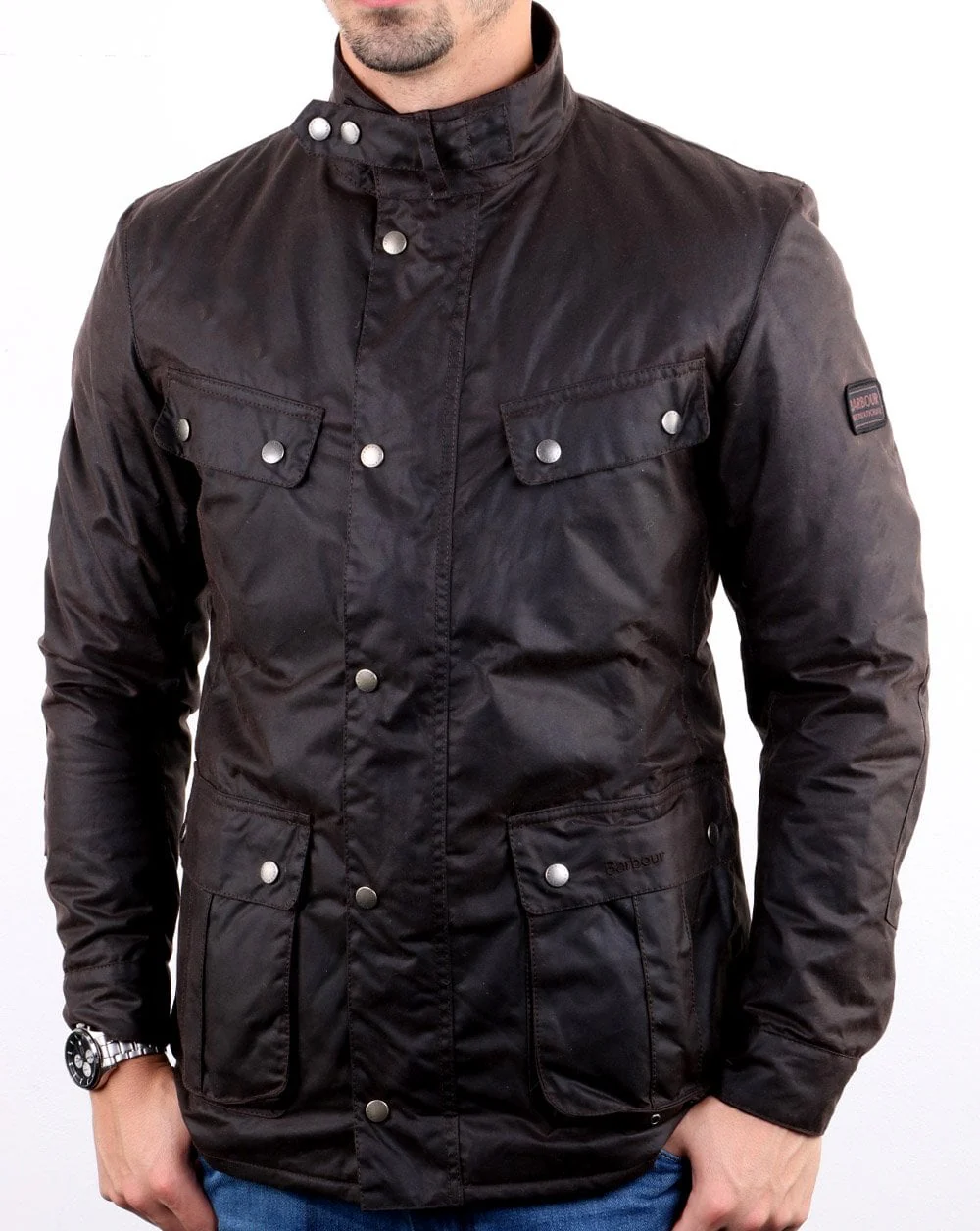 Barbour International Duke Wax Jacket Rust