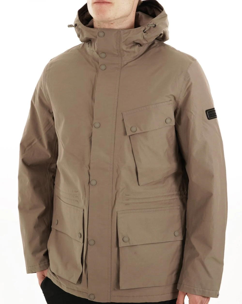 Barbour International Endley Waterproof Jacket Brindle - Image 3