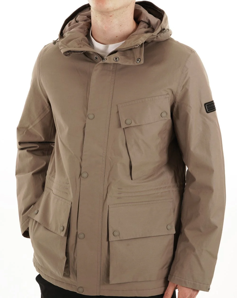 Barbour International Endley Waterproof Jacket Brindle - Image 4