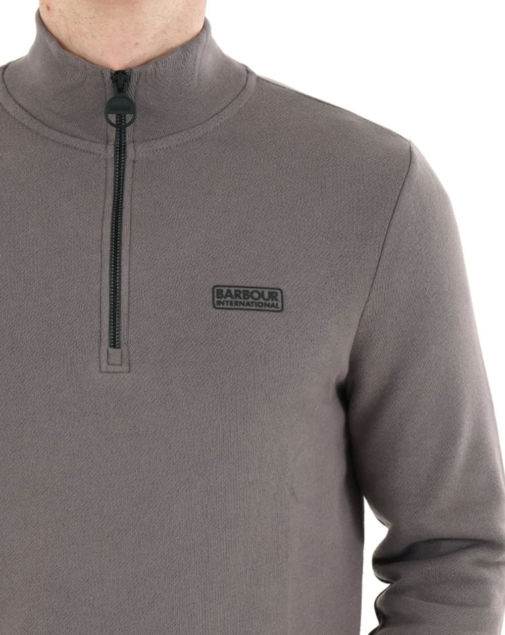 Barbour International Essential Half Zip Aluminium - Image 2