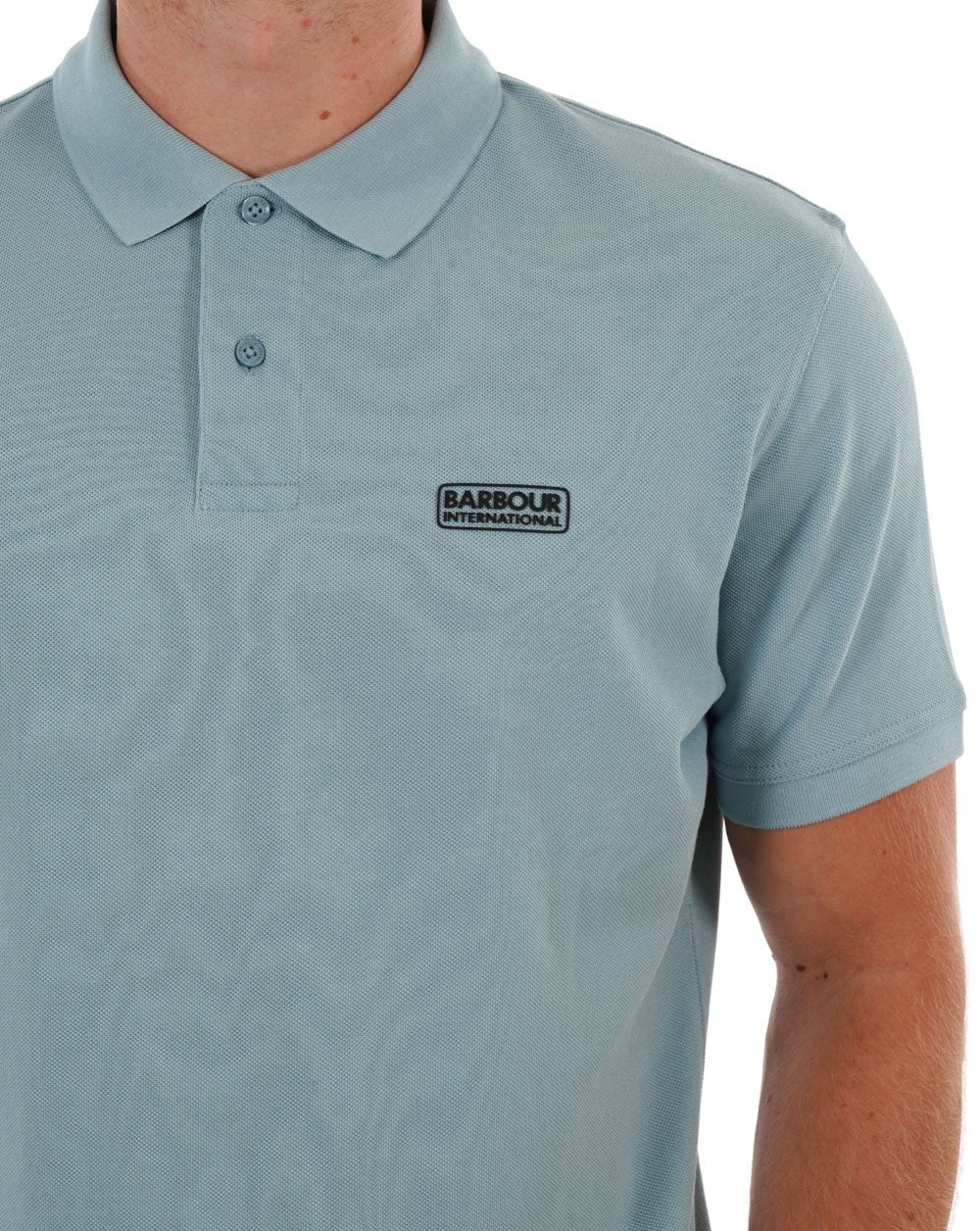 Barbour International Essential Polo Concrete Blue - Image 2