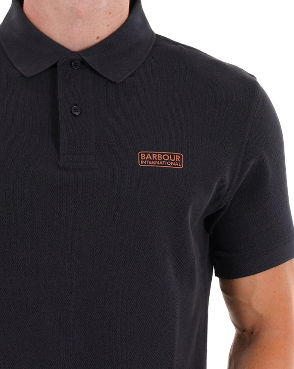 Barbour International Essential Polo Dark Navy - Image 2
