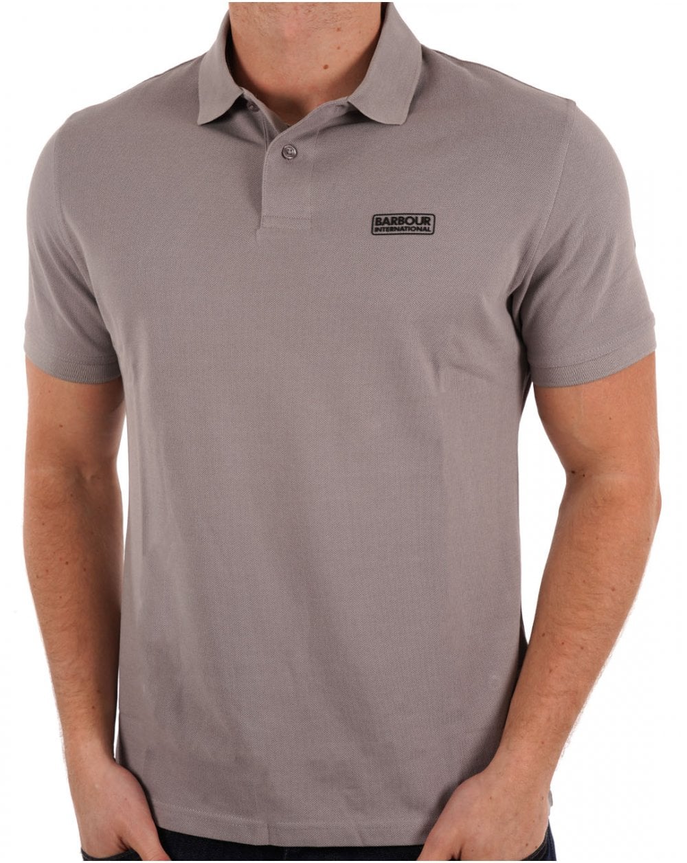 Barbour International Essential Polo Pale Slate - Image 3