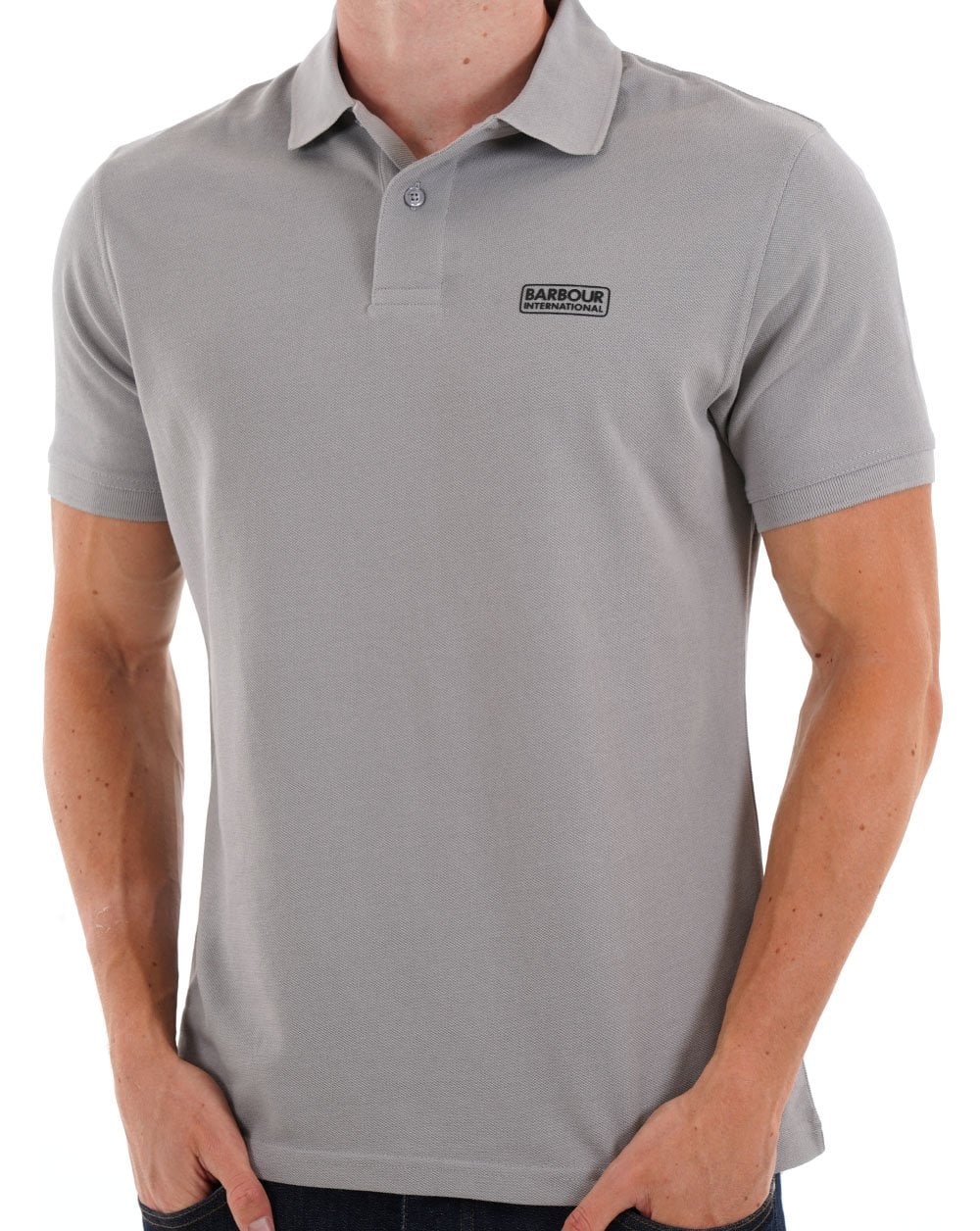Barbour International Essential Polo Ultimate Grey - Image 3