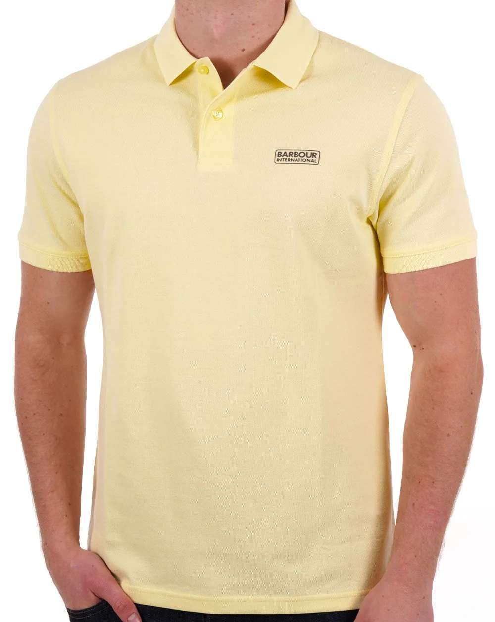 Barbour International Essential Polo Yellow - Image 3