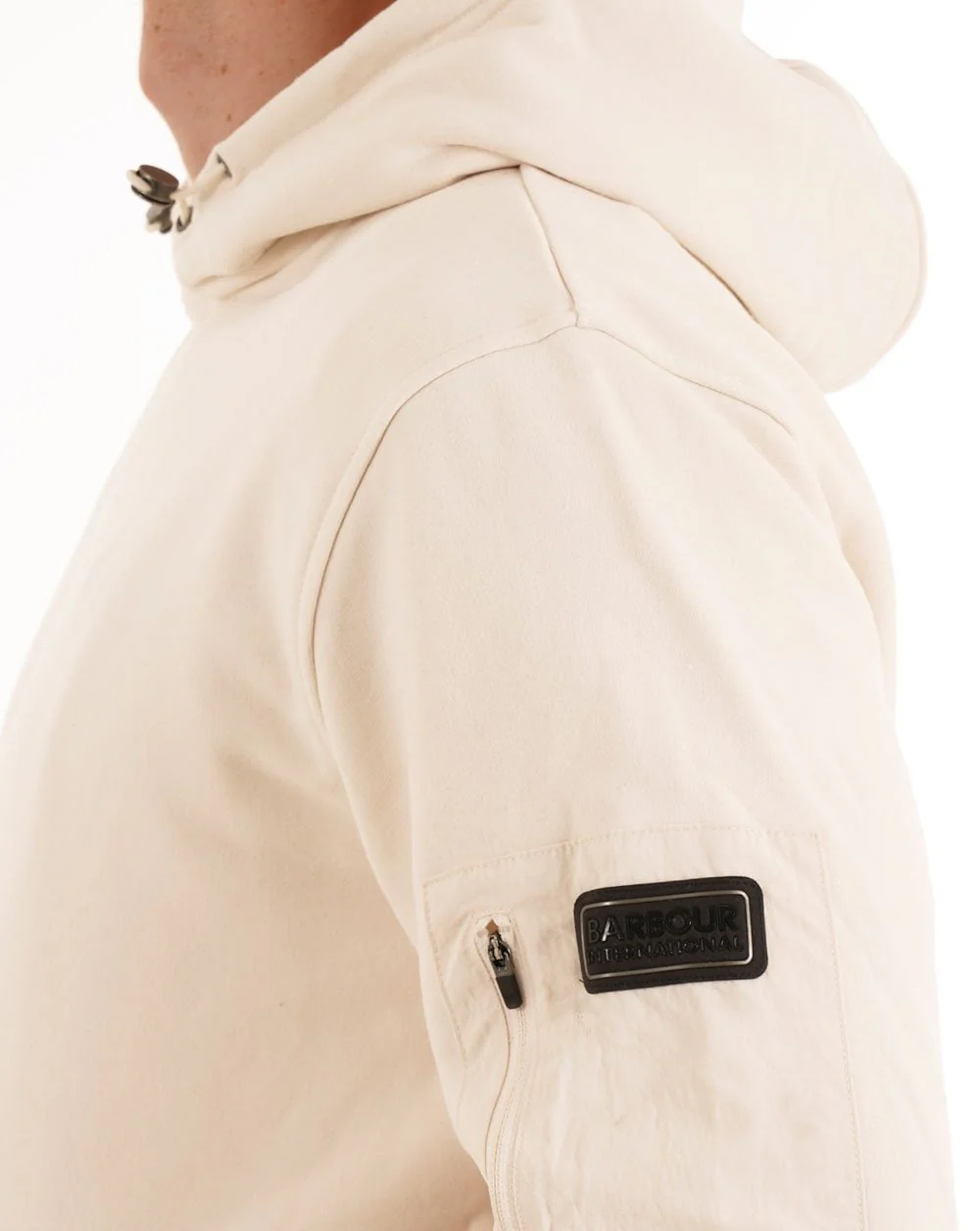 Barbour International Ewan Hoodie Whisper White